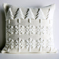 Decoratief sierkussen, kleur gebroken wit
