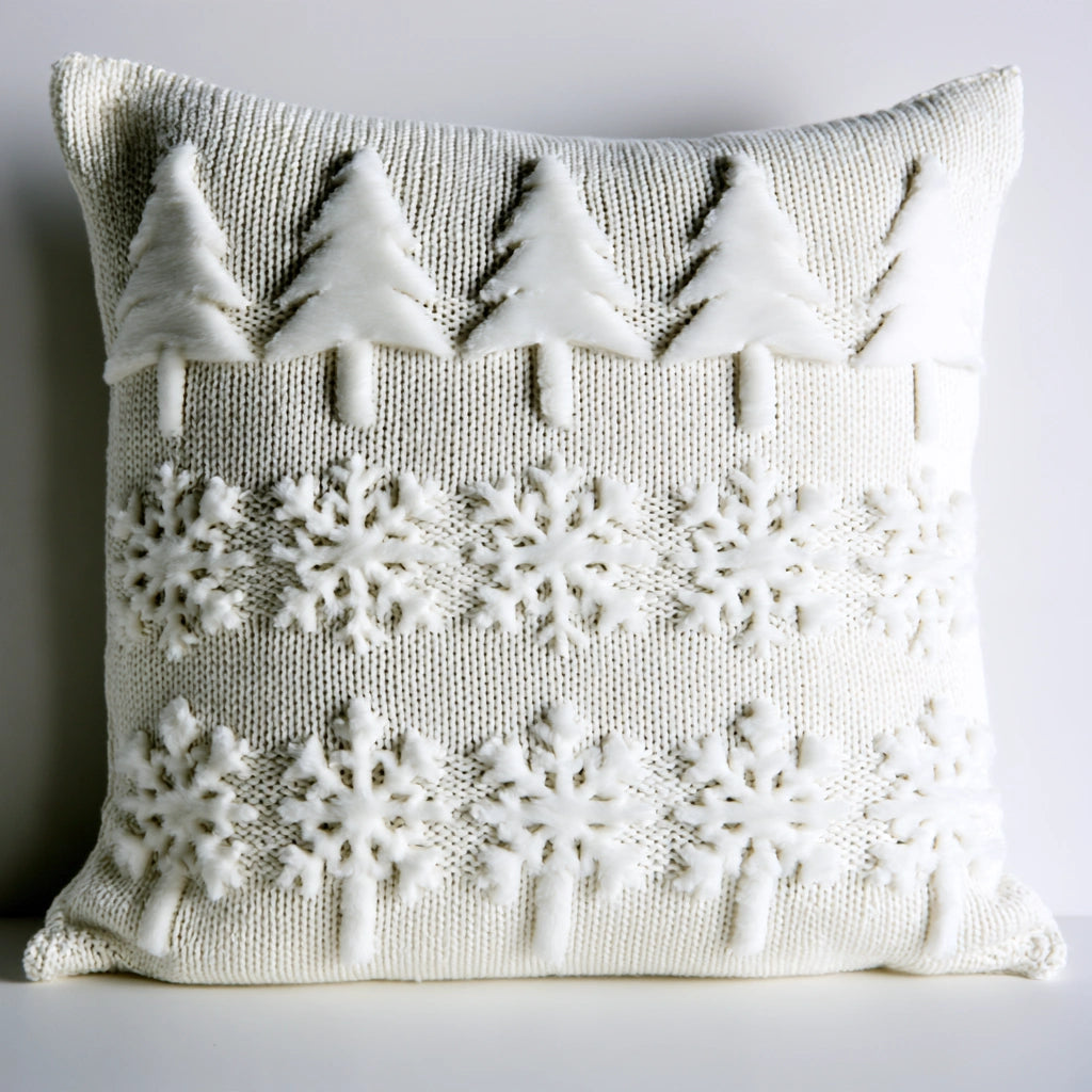 Decoratief sierkussen, kleur gebroken wit