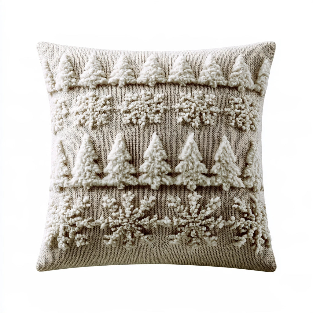 Decoratief sierkussen, kleur gebroken wit