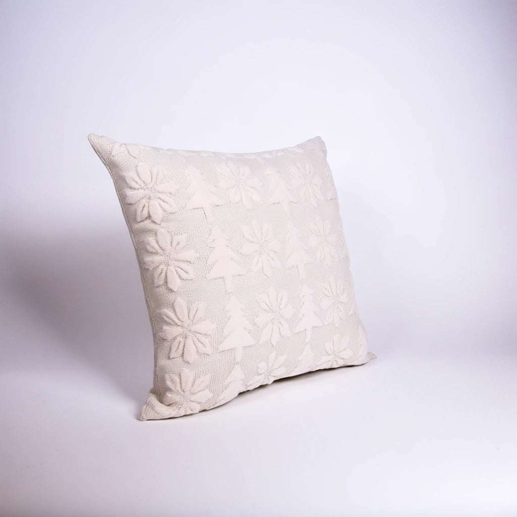 Decoratief sierkussen, kleur gebroken wit