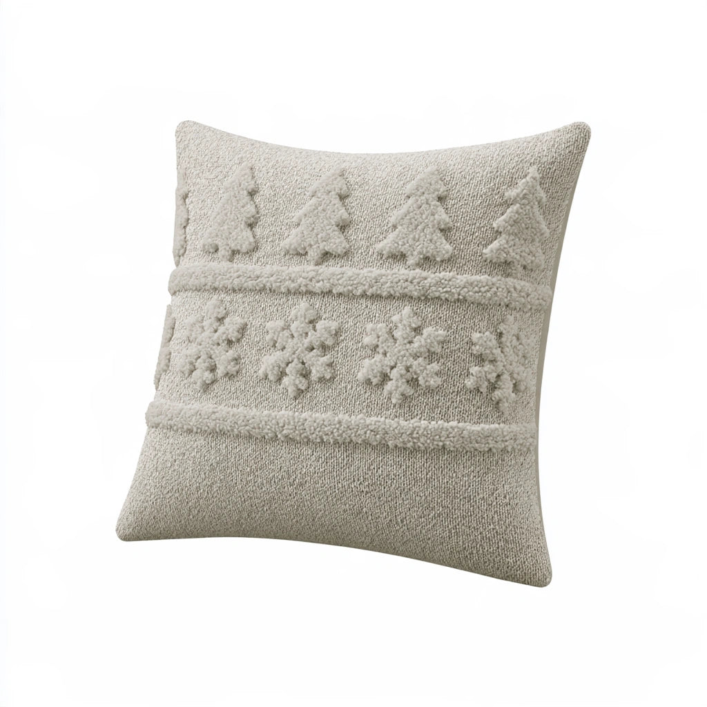 Decoratief sierkussen, kleur gebroken wit