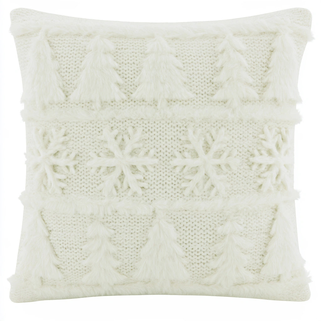 Decoratief sierkussen, kleur gebroken wit